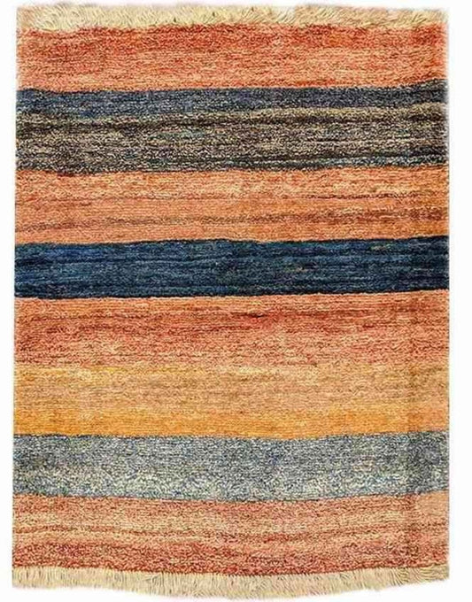 106 x 126 cm Persian Gabbeh Tribal Multi coloured Small Rug - Rugoutlet