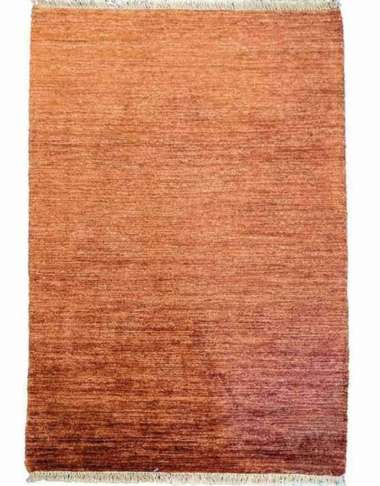 150 x 100 cm modern Nomadic Persian Gabbeh Tribal Orange Rug - Rugoutlet