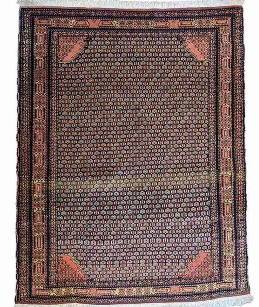 150 x 115 cm Armenian Geometric Pink Rug - Rugoutlet
