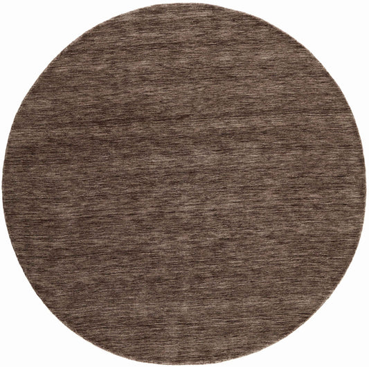 150x150 cm Wool Brown round Rug-HLC200126 - Rugoutlet