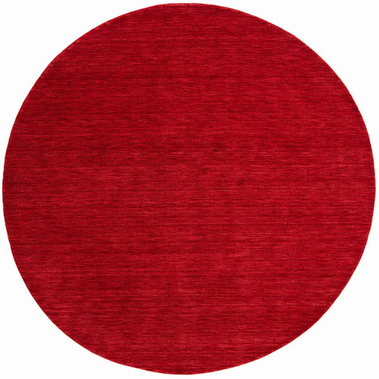 150x150 cm Contemporary wool red round Rug-HLC200126 - Rugoutlet