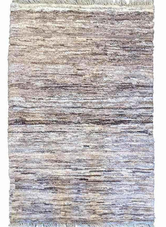 157 x 100 cm Persian Gabbeh Tribal Beige Rug - Rugoutlet