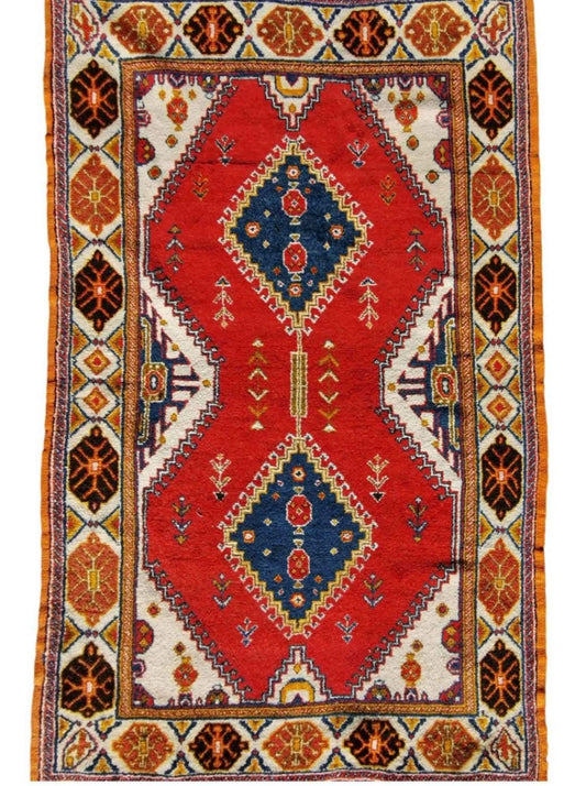 165 x 110 cm Moroccan Red Rug - Rugoutlet