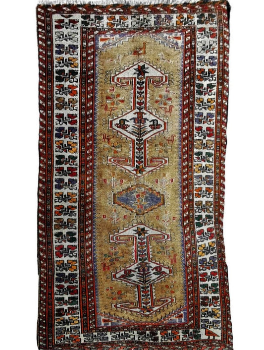 174 x 95 cm Persian tribal Baluch Tribal Brown Rug - Rugoutlet