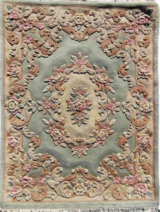 180 x 120 cm Chinese Traditional Brown Rug - Rugoutlet