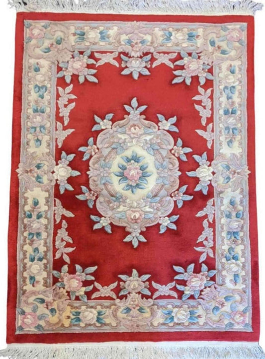180 x 120 cm Chinese Traditional Red Rug - Rugoutlet