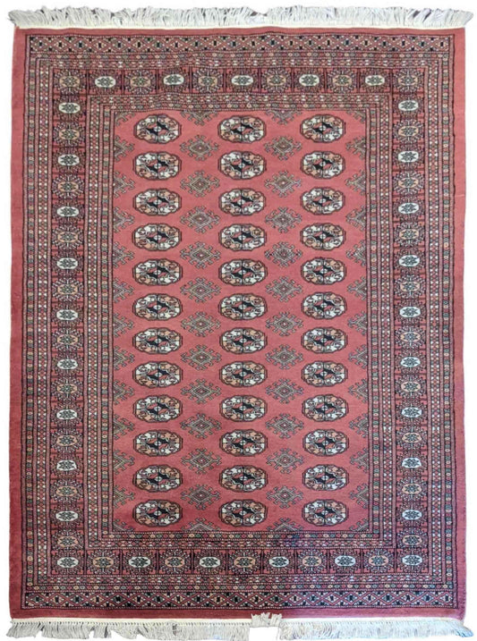 180 x 120 cm Pakistan bukhara Red Rug - Rugoutlet
