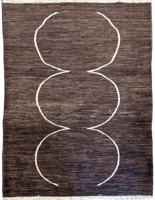 182 x 125 cm Dark Brown Rug - Rugoutlet