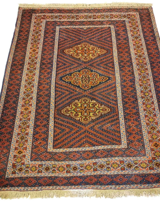 185 x 155 cm Mushwani Tribal Brown Rug - Rugoutlet