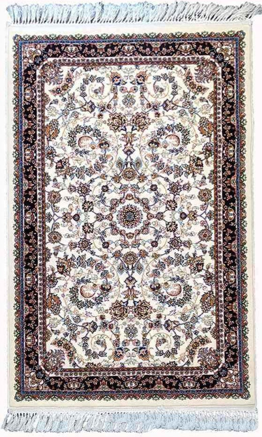 193 x 130 cm Tabriz Powerloom Traditional Brown Rug - Rugoutlet