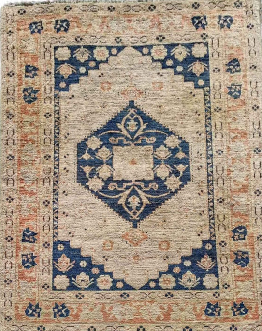 195 x 153 cm ziegler Beige Rug - Rugoutlet