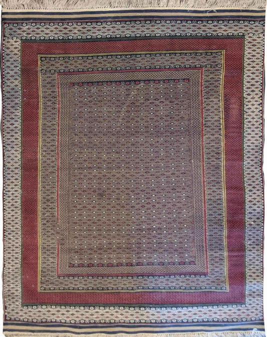 196 x 120 cm Fine Sumak Traditional Red Rug - Rugoutlet
