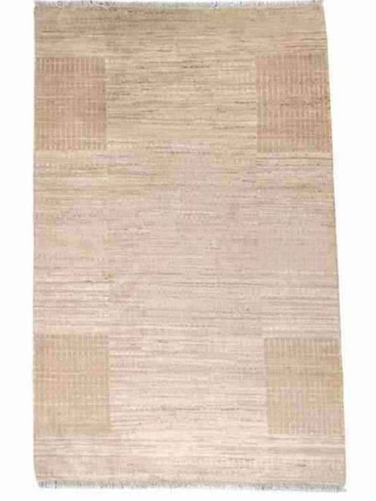 200 x 143 cm Traditional Handmade White Rug - Rugoutlet