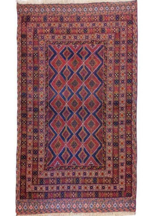 200 x 157 cm Afghan Mushwani Natural Dye Tribal Red Rug - Rugoutlet