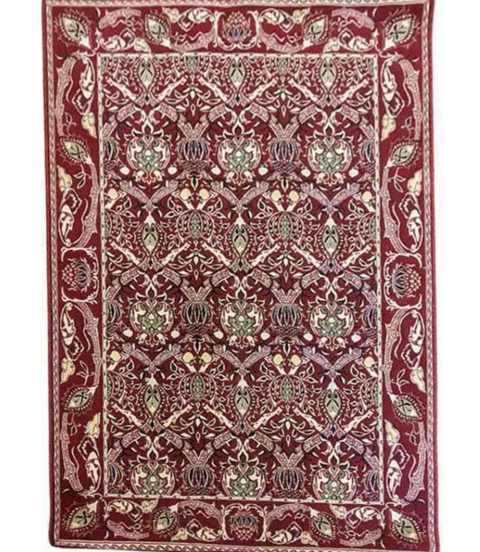 210 x 140 cm power Loom Traditional Magenta Rug - Rugoutlet