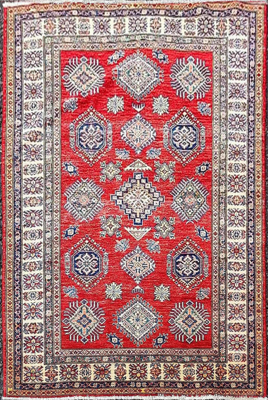 214 x 135 cm Kazak Red Rug - Rugoutlet