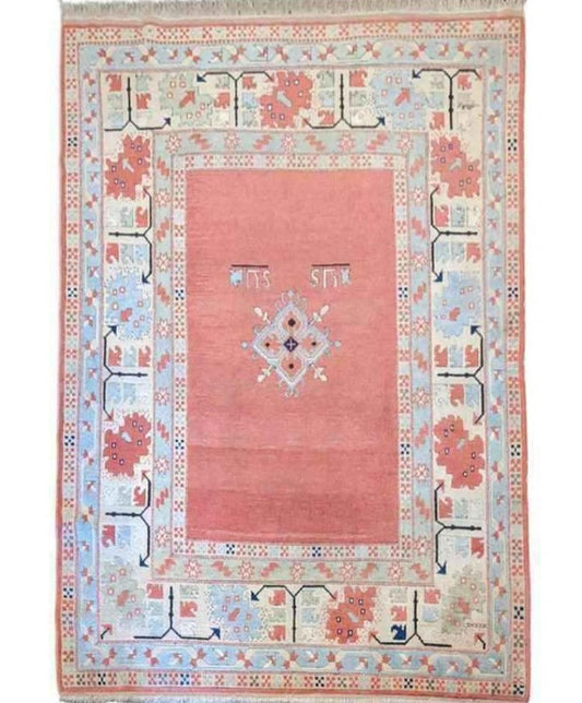 226 x 180 cm Karz Traditional Pink Rug - Rugoutlet