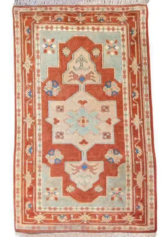 241 x 146 cm Karz Traditional Orange Large Rug - Rugoutlet