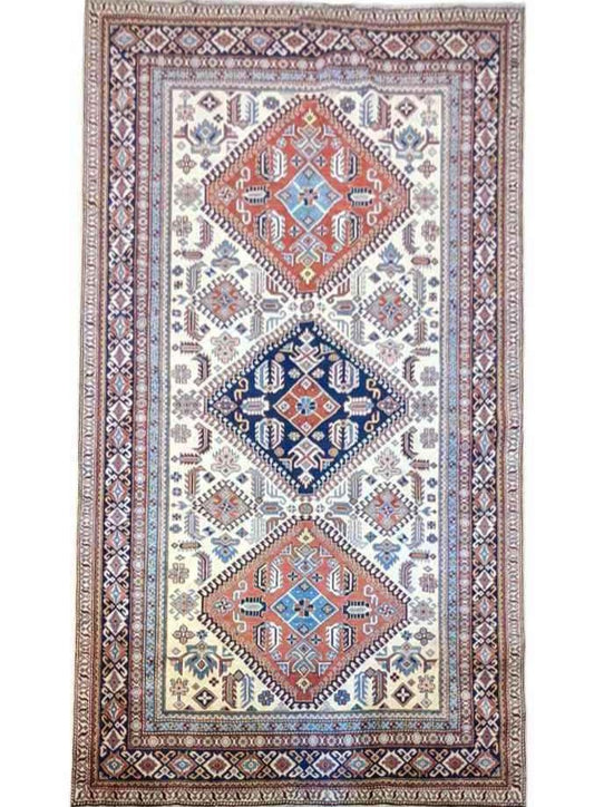 246 x 181 cm Fine Kazak White Rug - Rugoutlet