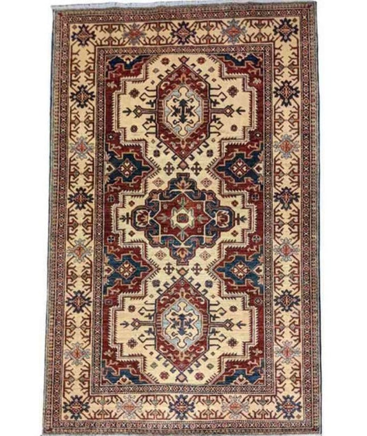 248 x 180 cm Fine Kazak Yellow Rug - Rugoutlet