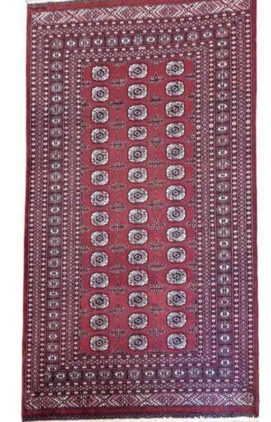 262 x 164 cm Pakistan Bukhara Traditional Red Rug - Rugoutlet