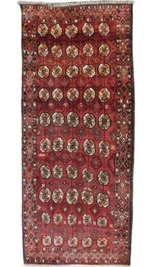 275 x 125 cm Persian Baluch Traditional Red Rug - Rugoutlet