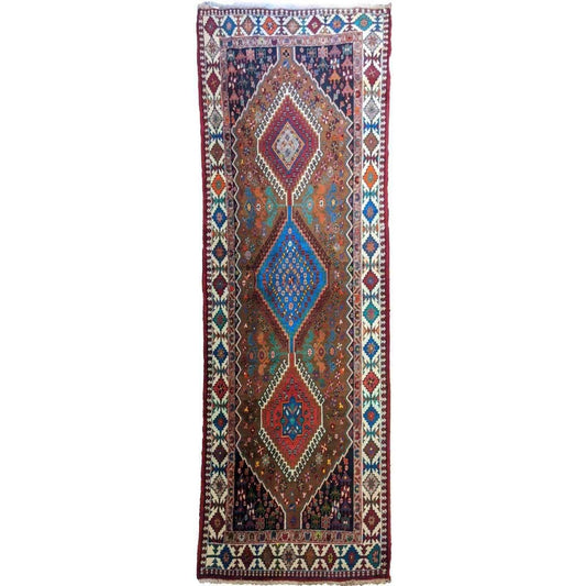 277 x 100 cm Yalameh Tribal Red Rug - Rugoutlet