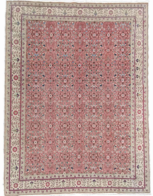 280 x 190 cm Old Anatolian Salmon pink Large Rug - Rugoutlet