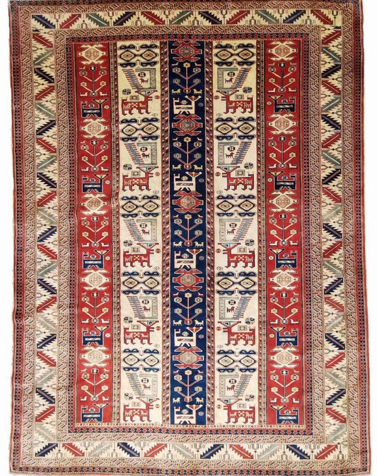 281 x 227 cm Fine Kazak Red Large Rug - Rugoutlet