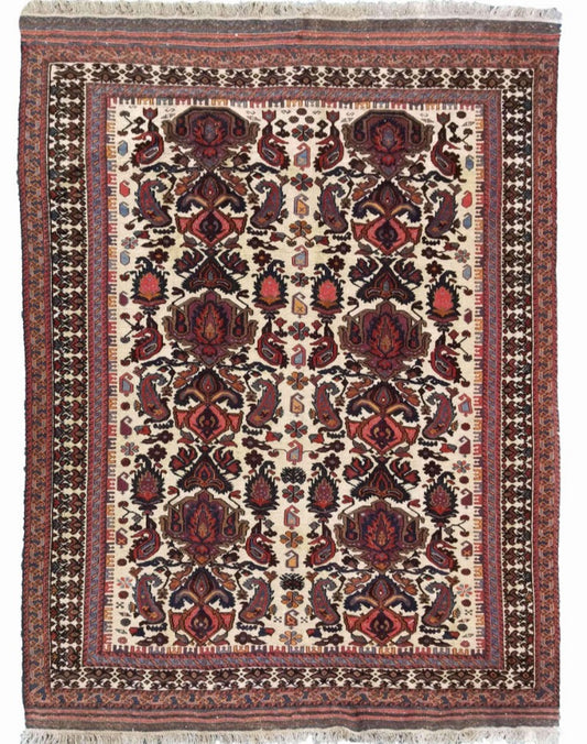 283 x 210 cm Mushwani Traditional Beige Large Rug - Rugoutlet