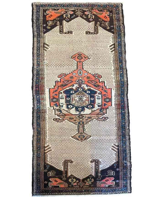 289 x 110 cm Old Tabriz Beige Rug - Rugoutlet