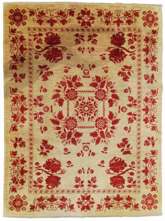 291 x 216 cm Contemporary Yellow Large Rug - Rugoutlet