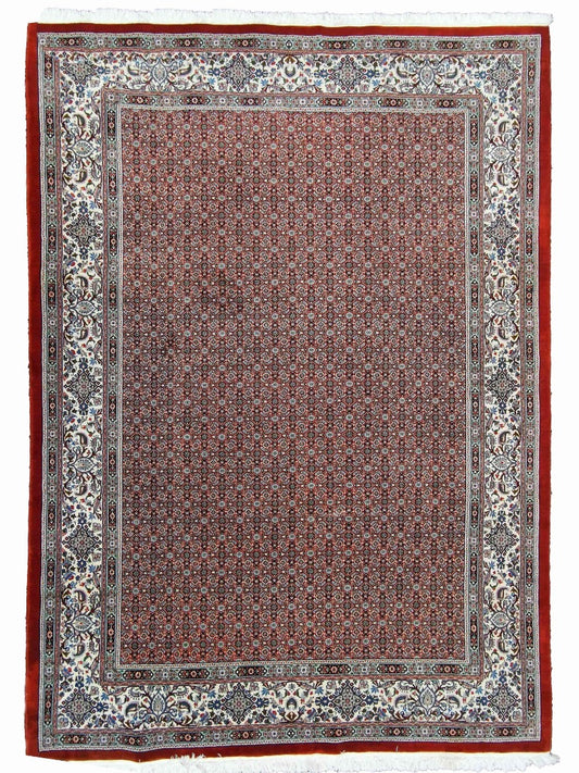 300 x 200 cm Moud Rasberry Geometric Red Large Rug - Rugoutlet