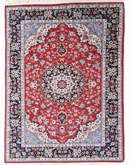 305 x 198 cm Ardakan Traditional Red Large Rug - Rugoutlet