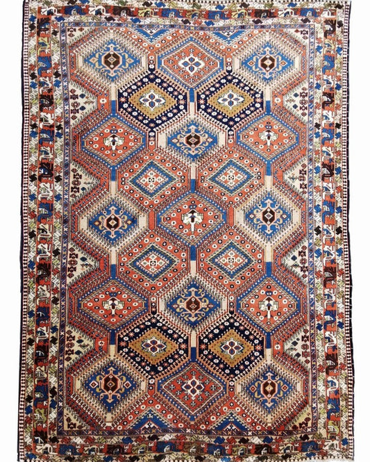 305 x 205 cm Yalameh Tribal Orange Large Rug - Rugoutlet