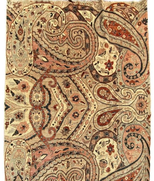 305 x 246 cm Natural dye Yellow Large Rug - Rugoutlet