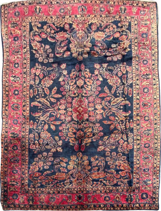356 x 270 cm Old Saroq Antique Red Large Rug - Rugoutlet