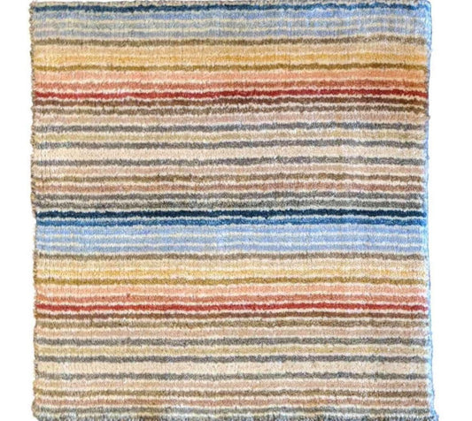 63 x 60 cm White & multicolour Small Rug - Rugoutlet