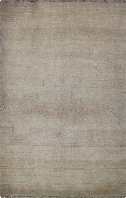 180 x 125 cm (5.91 x 4.10 ft) Gabbeh Tribal Wool Rugs Hand Knotted Beige Colour - Rugoutlet