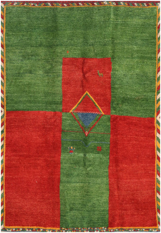 A Persian Gabbeh Tribal Wool Rug