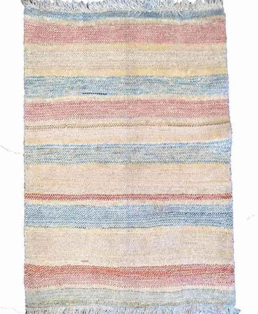 137 x 100 cm Persian Gabbeh Tribal Multi coloured Rug - Rugoutlet