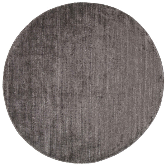 150x150 cm Contemporary Viscose grey round rug - Rugoutlet