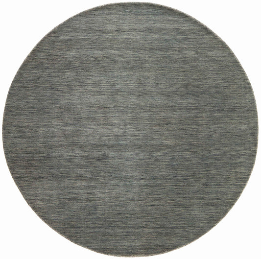 150x150 cm Wool Charcoal grey round Rug-HLC200126 - Rugoutlet