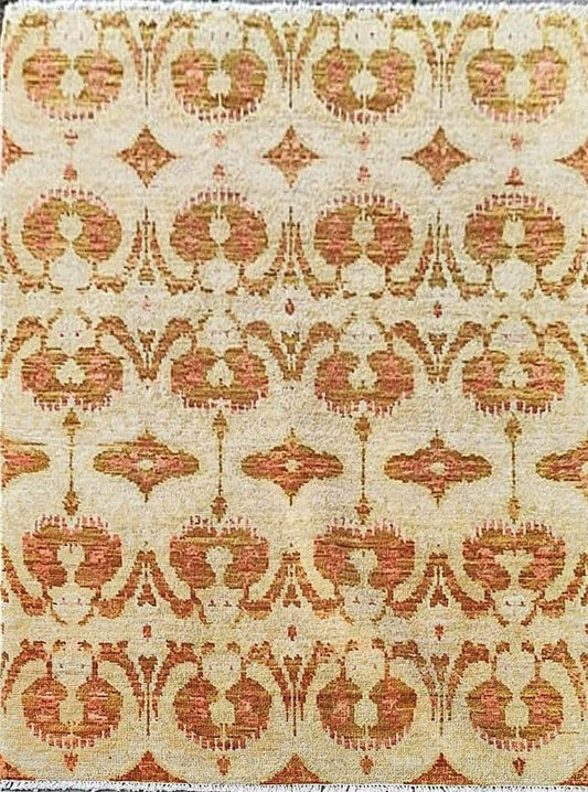 177 x 122 cm Handmade natural Yellow Rug - Rugoutlet