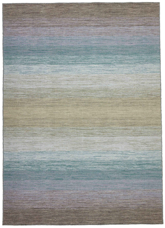 200x140 cm wool multicolour Rug-HLD181012 opt2, Grey Blue - Rugoutlet