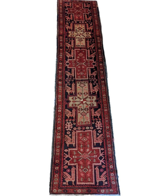 287 x 79 cm Karajeh Red Rug - Rugoutlet