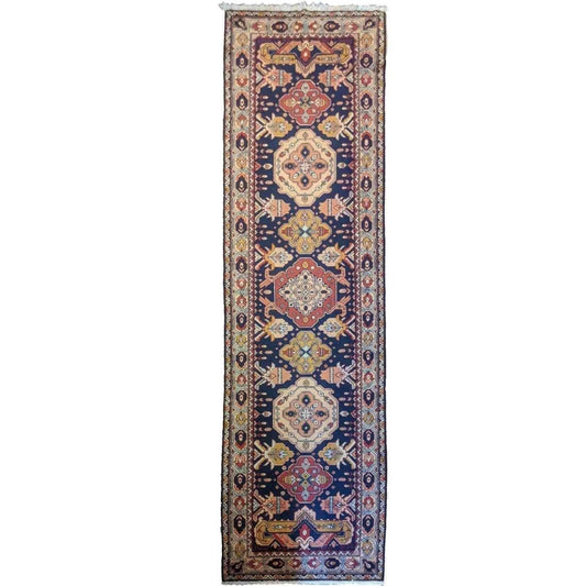 34 x 095 cm Kazak Blue Rug - Rugoutlet