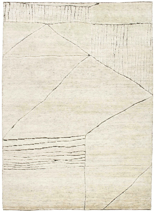 90x60 cm wool multicolour Rug-Fields, Natural - Rugoutlet