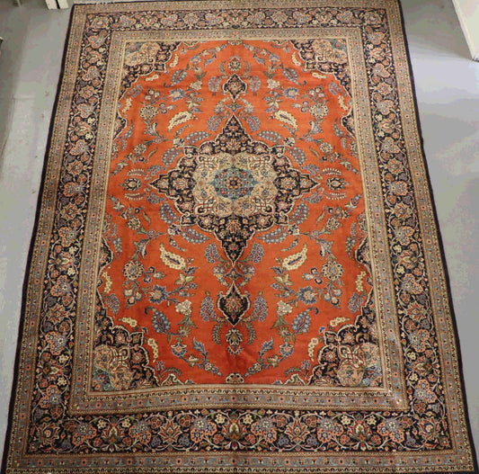 9354 Authentic handmade old Persian Kashan 438 x 318cm - Rugoutlet