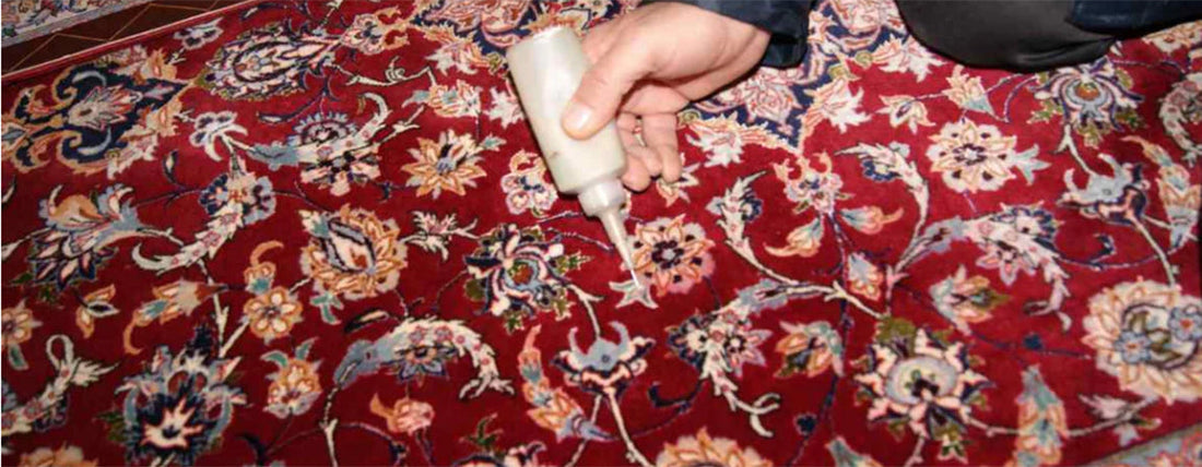 Colour bleeding, one of the most perturbing forms of rug damage and how to avoid it